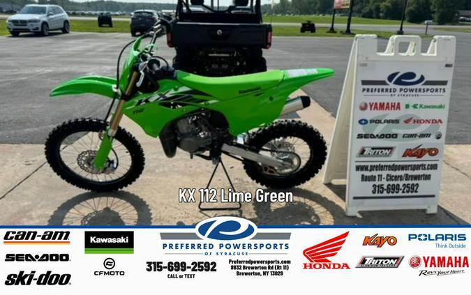 2025 Kawasaki KX 112 Lime Green