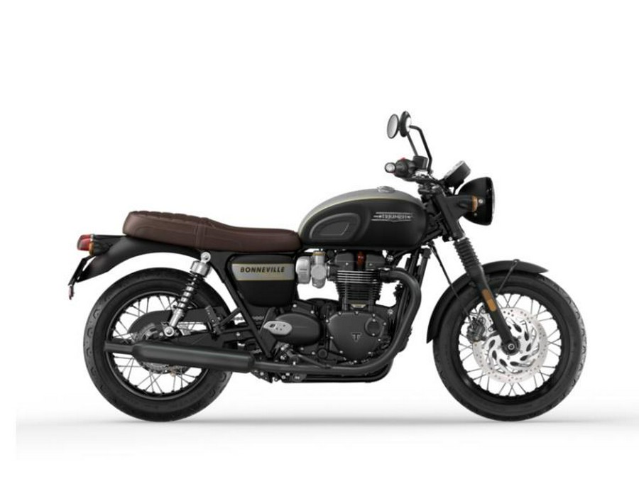 2022 Triumph Bonneville T120 Black Gold Line Matt Saphire Black / Matt Silver Ice