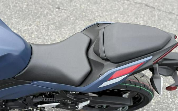 2026 Kawasaki Ninja 500 ABS Metallic Matte Twilight Blue ABS Metallic Yellowish GreenEbony