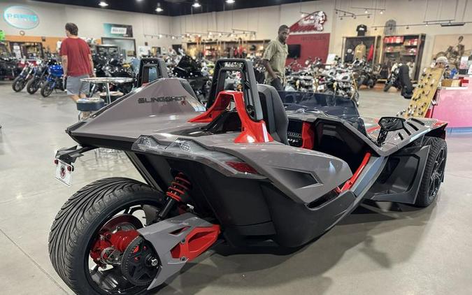 2026 Polaris Slingshot® R Manual Radiant Gray with Indy Red Pearl