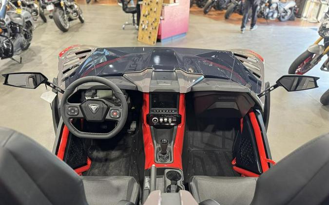 2026 Polaris Slingshot® R Manual Radiant Gray with Indy Red Pearl