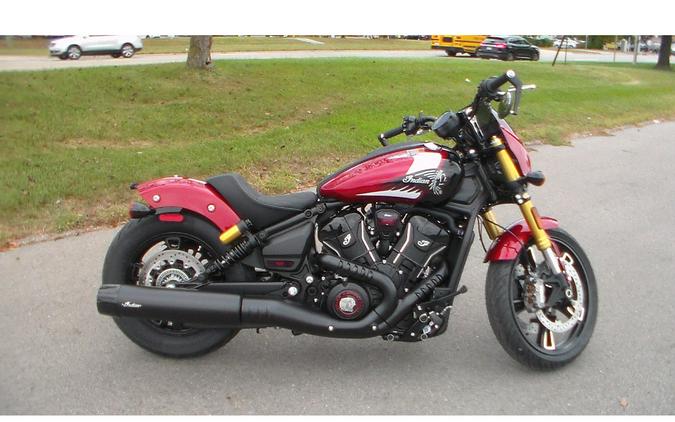 2025 Indian Motorcycle 101 SCOUT, MRN MTLC W/GRFX, TEC, 49ST Base