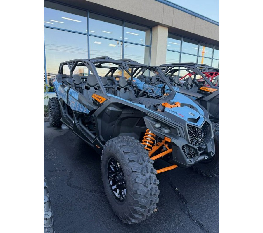 2026 Can-Am® Maverick X3 MAX DS Turbo RR Scandi Blue & Orange Crush