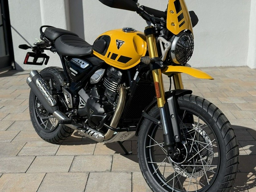 2026 Triumph Scrambler 400 XC Racing Yellow