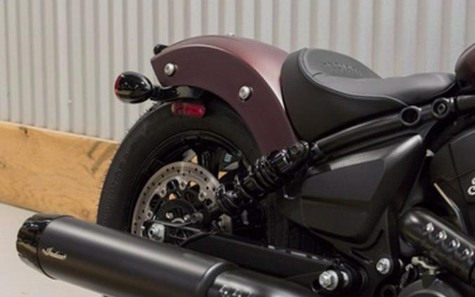 2026 Indian Scout Bobber Maroon Metallic Smoke