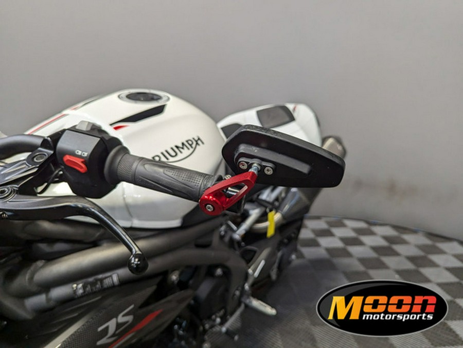 2019 Triumph Speed Triple RS Crystal White Metallic