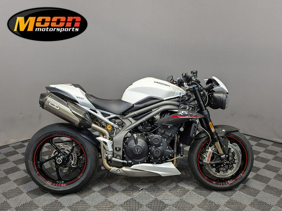 2019 Triumph Speed Triple RS Crystal White Metallic