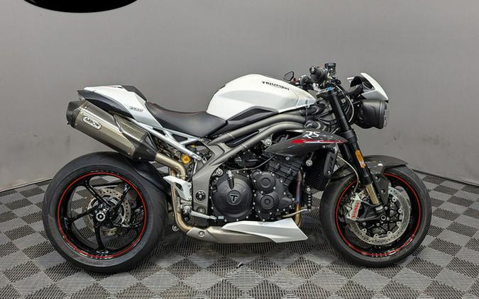 2019 Triumph Speed Triple RS Crystal White Metallic