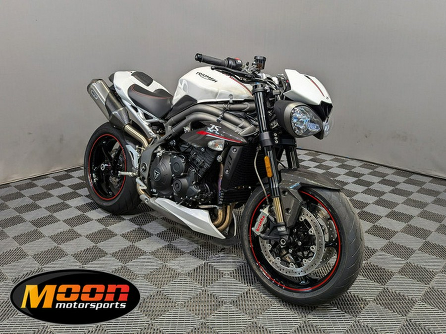 2019 Triumph Speed Triple RS Crystal White Metallic