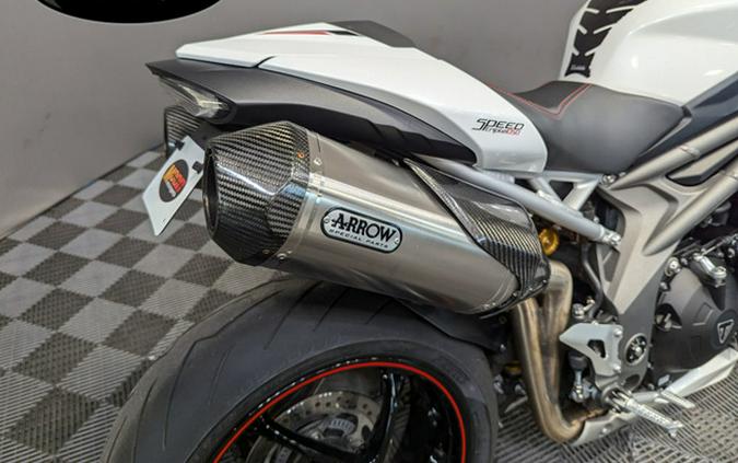 2019 Triumph Speed Triple RS Crystal White Metallic