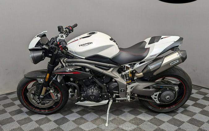 2019 Triumph Speed Triple RS Crystal White Metallic