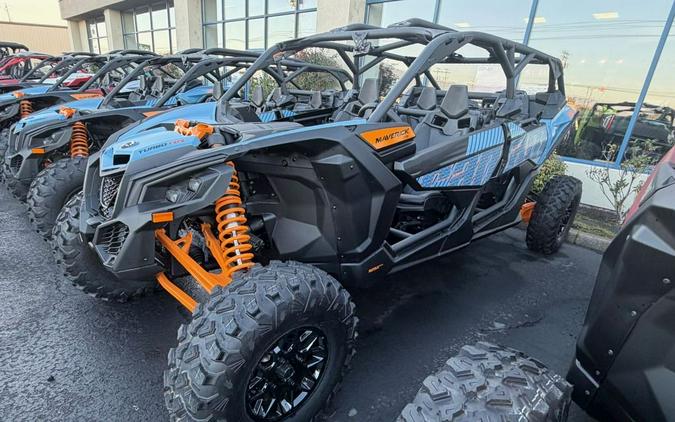 2026 Can-Am® Maverick X3 Max RS Turbo RR Scandi Blue & Orange Crush