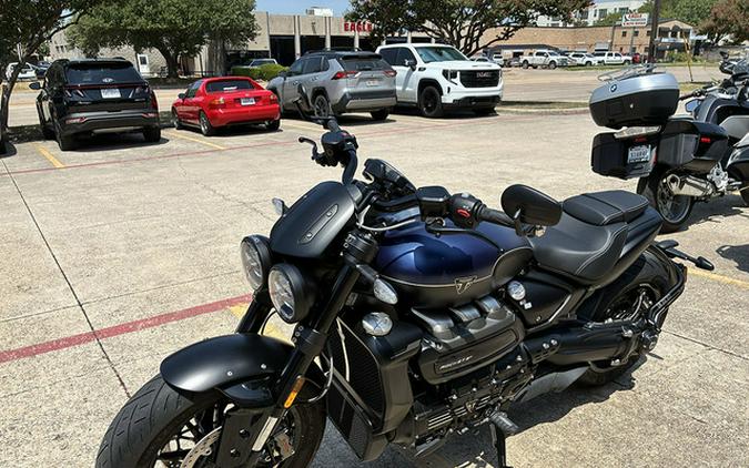 2025 Triumph Rocket 3 Storm R Satin Pacific Blue and Matte Sapphire Black