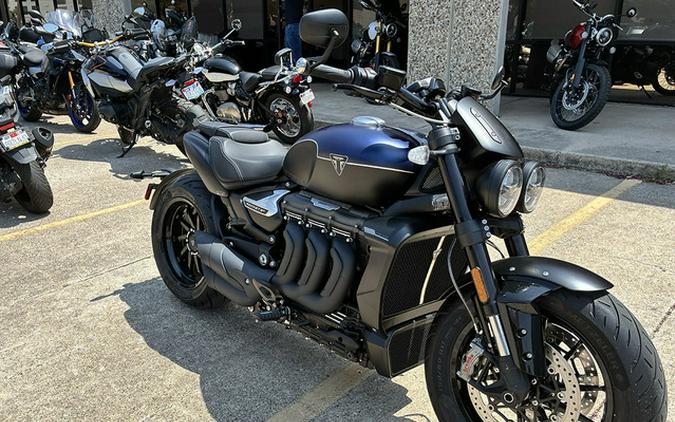 2025 Triumph Rocket 3 Storm R Satin Pacific Blue and Matte Sapphire Black