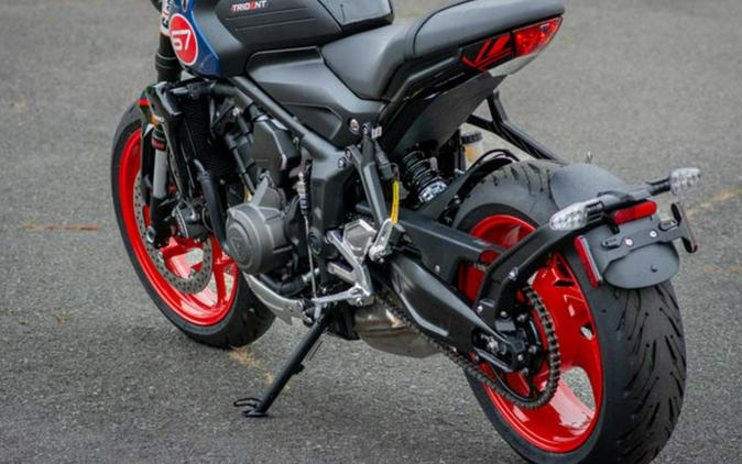 2026 Triumph Trident 660 Triple Tribute Edition Sapphire Black and Cobalt Blue