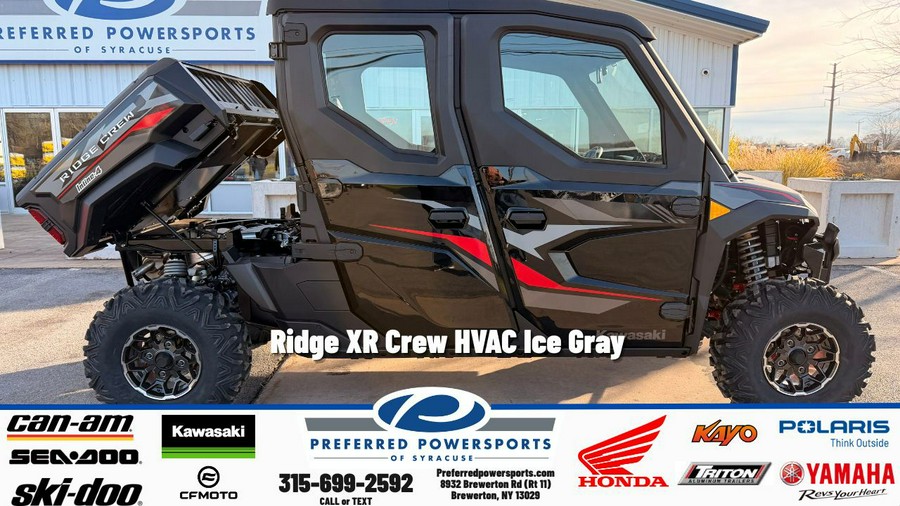 2025 Kawasaki Ridge XR Crew HVAC Ice Gray