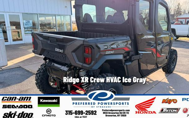 2025 Kawasaki Ridge XR Crew HVAC Ice Gray