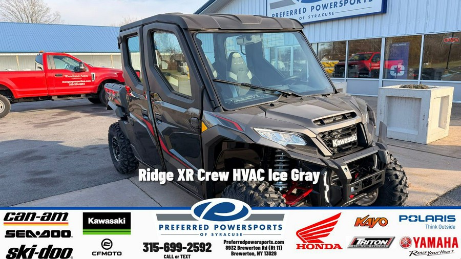 2025 Kawasaki Ridge XR Crew HVAC Ice Gray