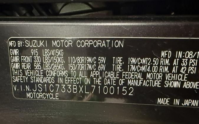 2020 Suzuki V-Strom 650