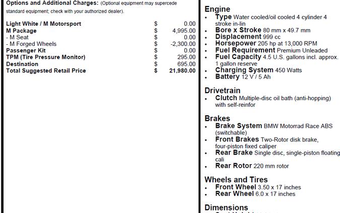 2024 BMW S 1000 RR