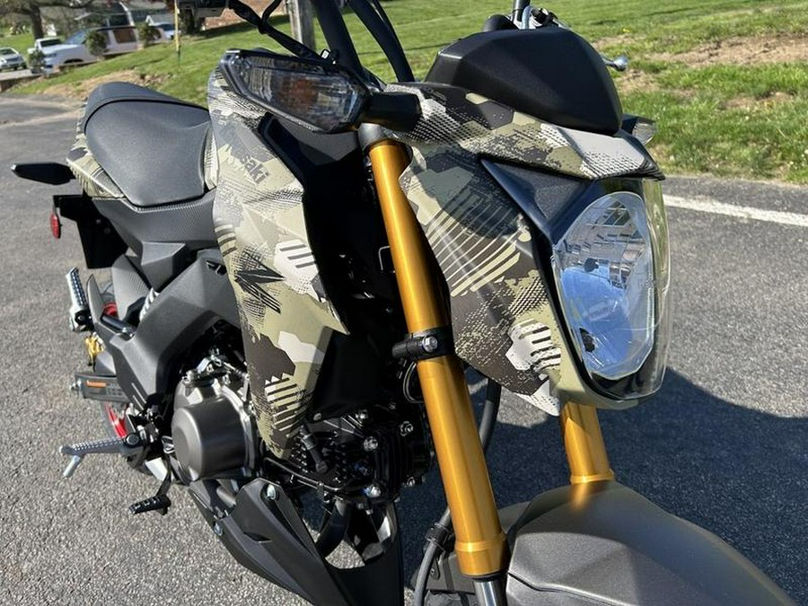 2025 Kawasaki Z125 PRO Cypher Camo Beige