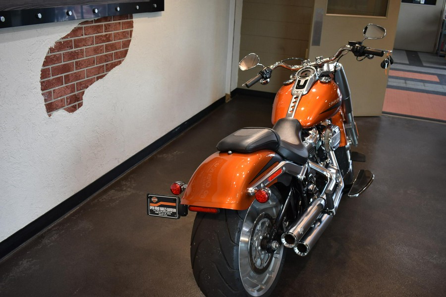 2019 Harley-Davidson® Fat Boy® 114 Scorched Orange/Black Denim