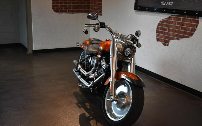2019 Harley-Davidson® Fat Boy® 114 Scorched Orange/Black Denim