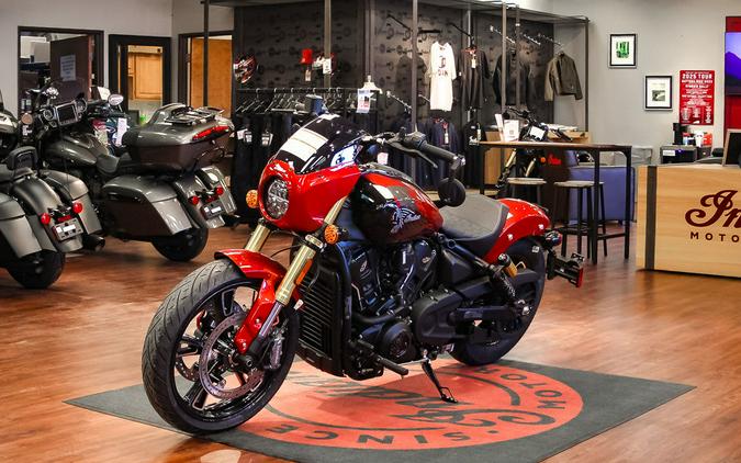2026 Indian Motorcycle® 101 Scout® Sunset Red Metallic