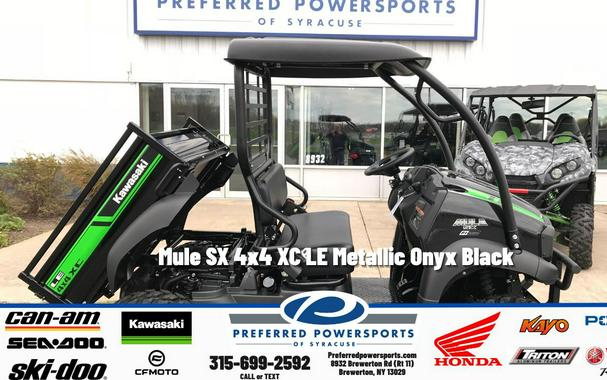 2026 Kawasaki Mule SX 4x4 XC LE Metallic Onyx Black