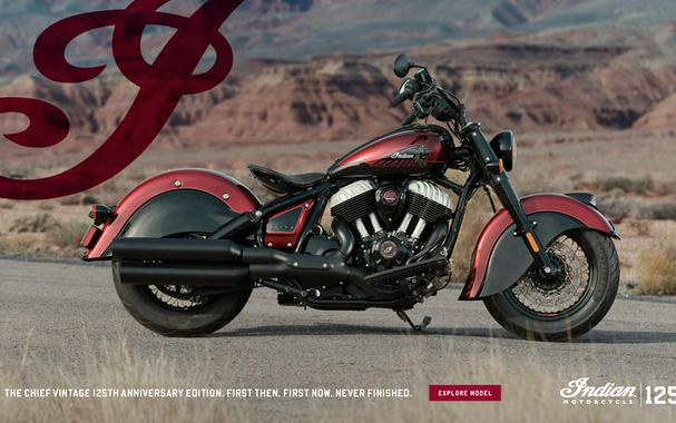 2026 Indian Motorcycle® Chief Vintage 125th Anniversary Edition 125th Anniversary Red with Black Cr