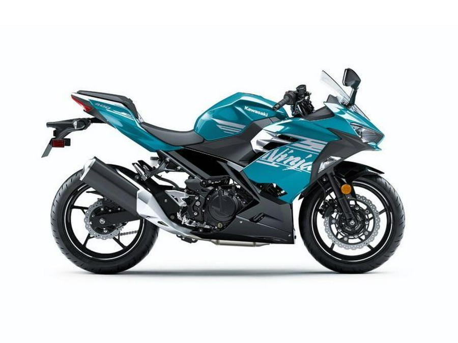 2021 Kawasaki Ninja® 400 Pearl Nightshade Teal/Metallic Spark Black