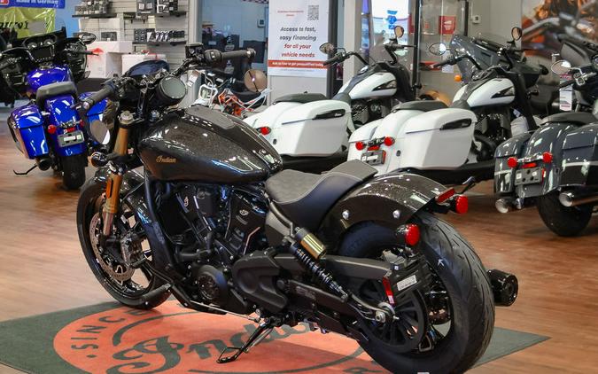 2026 Indian Motorcycle® 101 Scout® Black Crystal with Super Graphite
