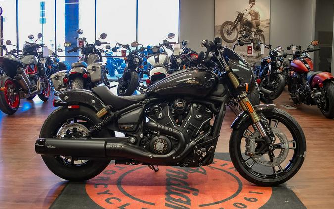 2026 Indian Motorcycle® 101 Scout® Black Crystal with Super Graphite