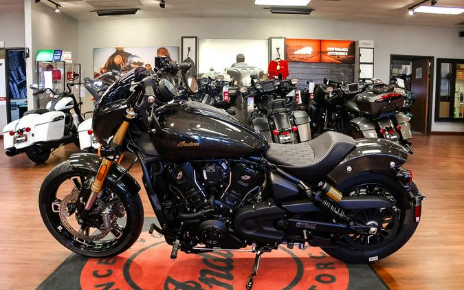 2026 Indian Motorcycle® 101 Scout® Black Crystal with Super Graphite