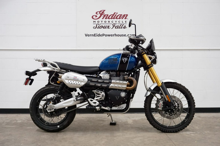 2022 Triumph Scrambler 1200 XE Cobalt Blue Jet Black