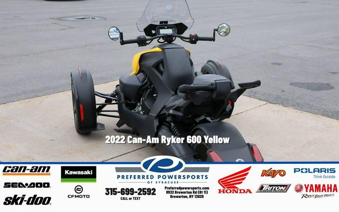 2022 Ryker 600 Yellow - Can-Am