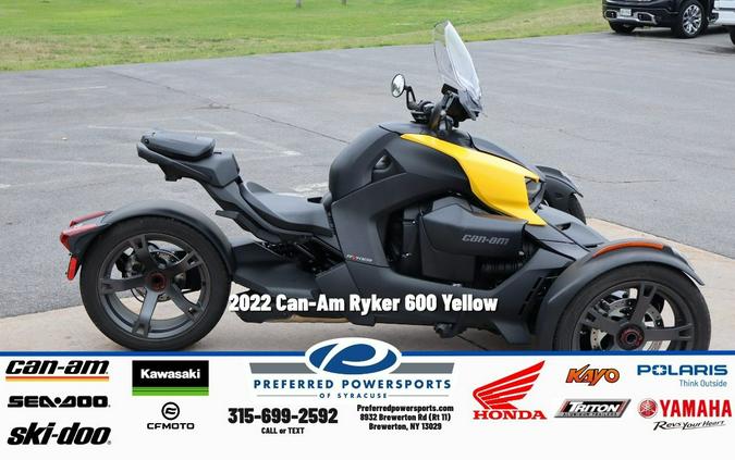2022 Ryker 600 Yellow - Can-Am