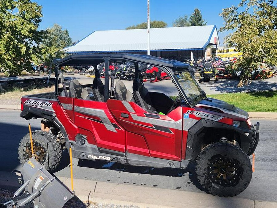 2018 Polaris® General™ 4 1000 EPS Ride Command™ Edition Matte Sunset Red