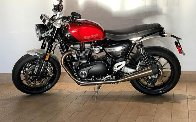 2024 Triumph Speed Twin 1200 Carnival Red/Storm Grey