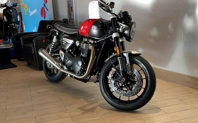 2024 Triumph Speed Twin 1200 Carnival Red/Storm Grey