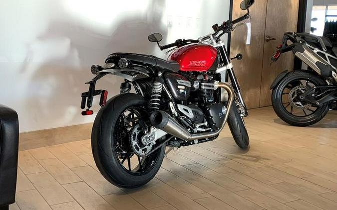 2024 Triumph Speed Twin 1200 Carnival Red/Storm Grey