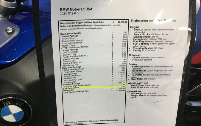 2024 BMW R 1250 GS Adventure Rally