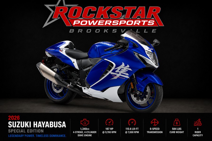 2026 Suzuki Hayabusa 20th Anniversary Blue / White