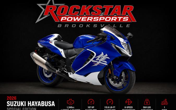 2026 Suzuki Hayabusa 20th Anniversary Blue / White