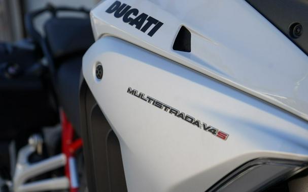 2023 Ducati Multistrada V4S Iceberg White - Spoked Wheels