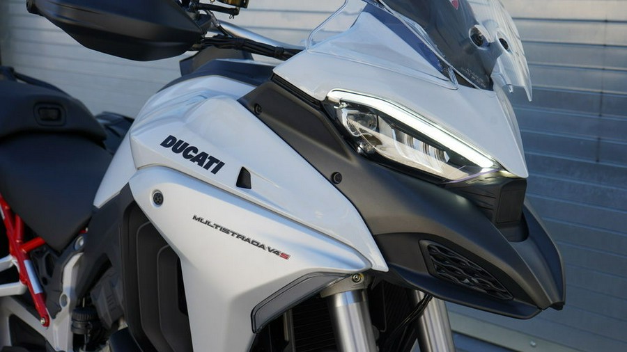 2023 Ducati Multistrada V4S Iceberg White - Spoked Wheels