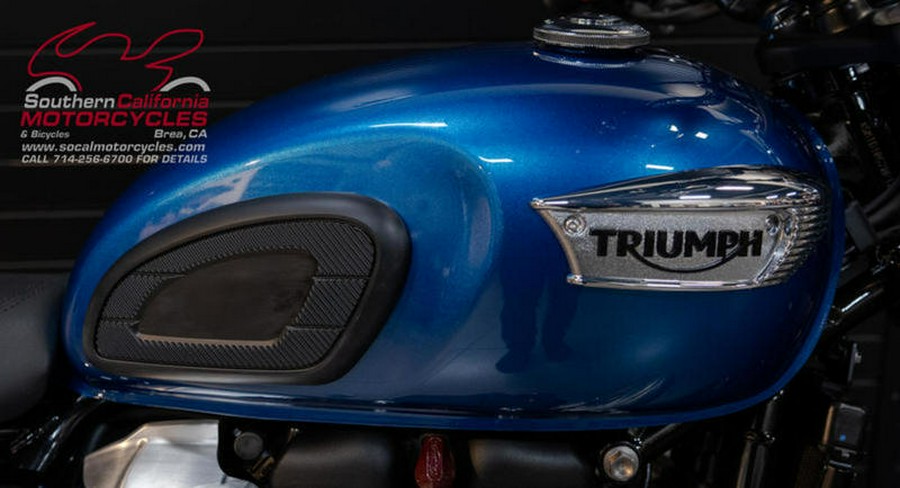 2023 Triumph Bonneville T100 Chrome Edition Cobalt Blue