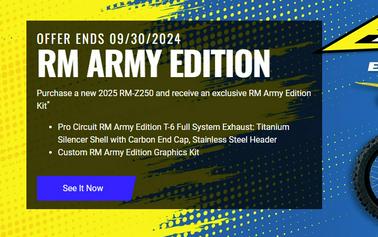 2025 Suzuki RM-Z250 [RM Army Exclusive Offer Ends 9/30/24**]