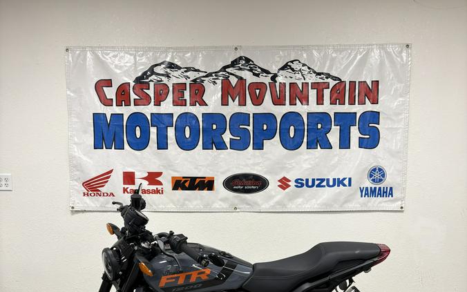 2023 Indian Motorcycle FTR Stealth Gray / Orange Burst - UO8637