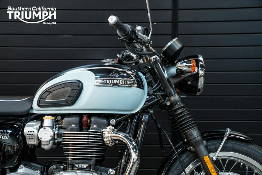 2023 Triumph Bonneville T120 Chrome Edition Meriden Blue